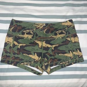 FMFM Shark Print CrossFit Shorts